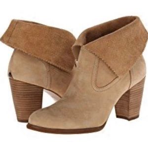 Authentic Ugg suede leather heeled boots size 8.5